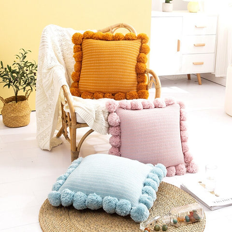 Knitted Throw Pillow
