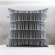 Geometric striped sofa throw pillow