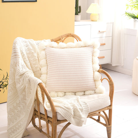 Knitted Throw Pillow