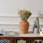 Rattan Woven  Floral Decorative Vases