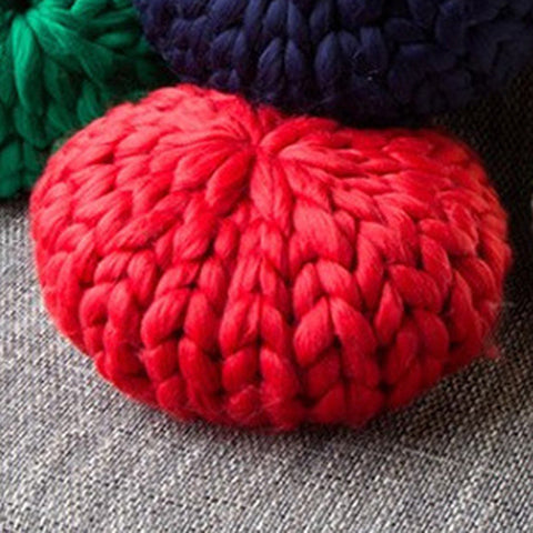 Creative Knitting Woollen Thread Throw Pillow