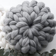 Creative Knitting Woollen Thread Throw Pillow
