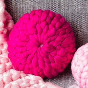 Creative Knitting Woollen Thread Throw Pillow