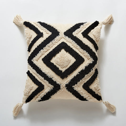 Bohemian  Hand-tufted Throw Pillow