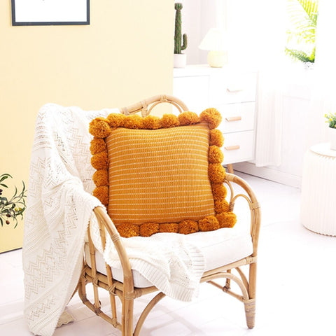 Knitted Throw Pillow