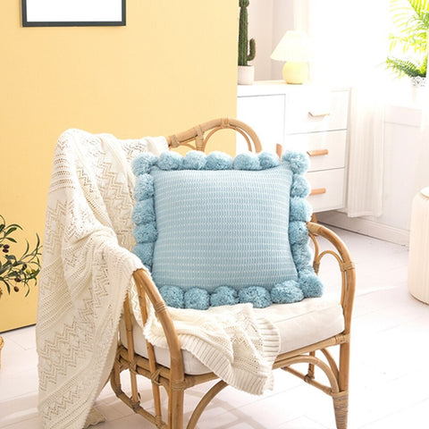 Knitted Throw Pillow