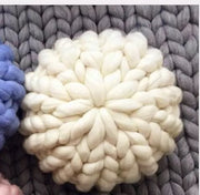 Creative Knitting Woollen Thread Throw Pillow